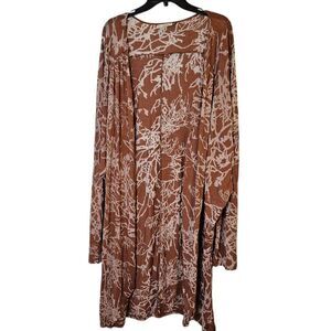 Chalet Earthy Brown and Cream Cardigan